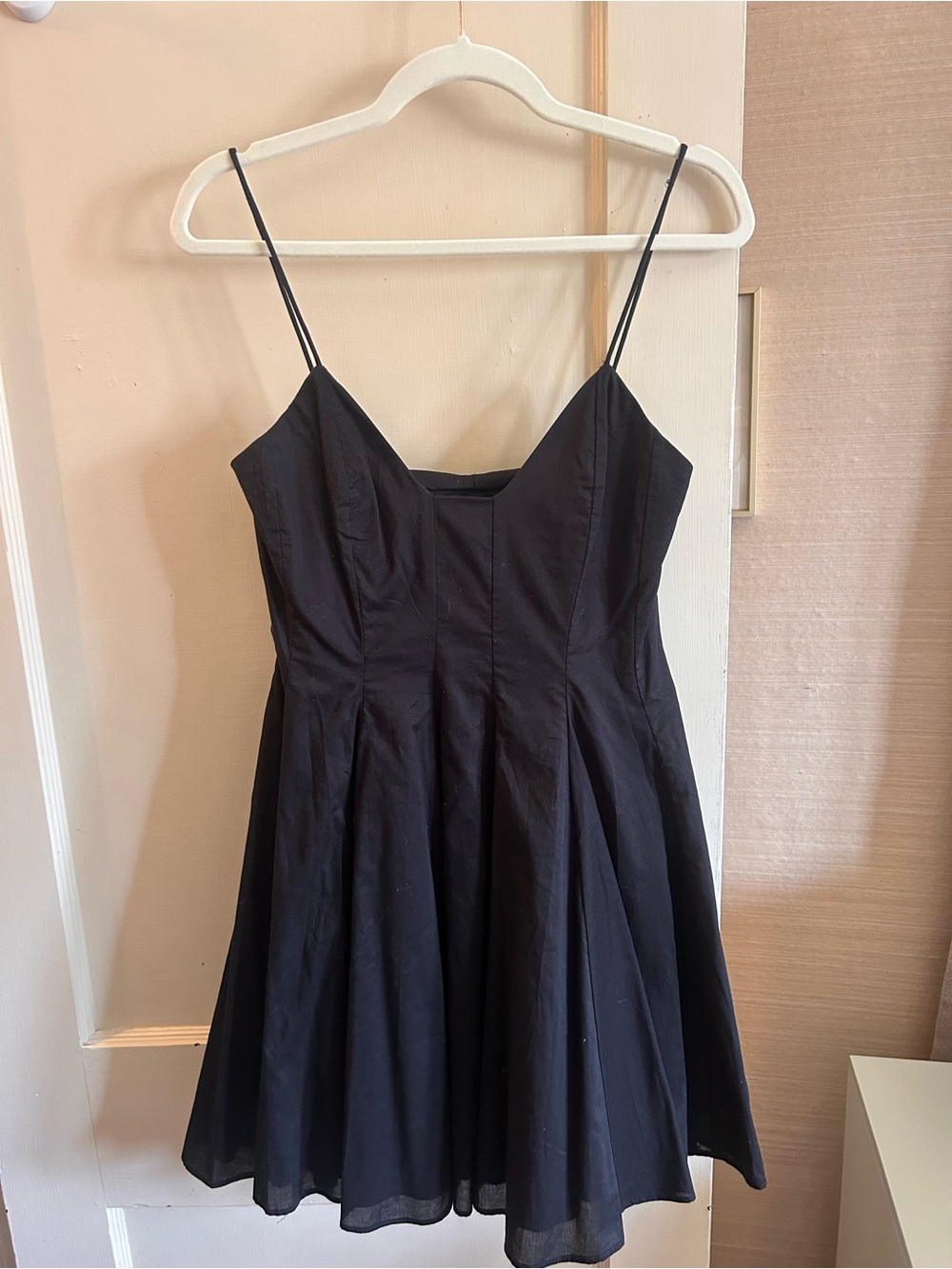 NWT Zara Black Spaghetti-Strap Short Dress - Picture 2 of 4